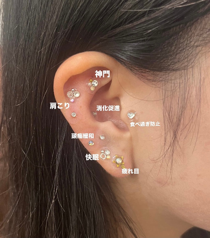 耳つぼジュエリー　耳つぼジュエリー美容　耳つぼ　耳つぼダイエット　耳つぼシール